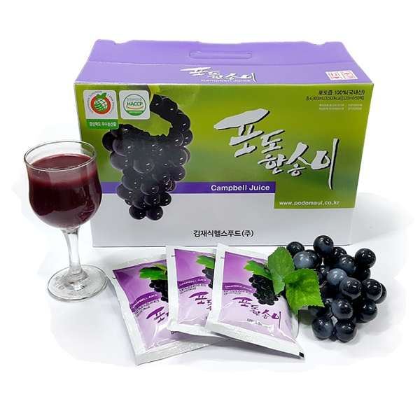 [대구백화점] [포도한송이] 포도한송이포도즙  120ml 50팩 : 대구백화점
