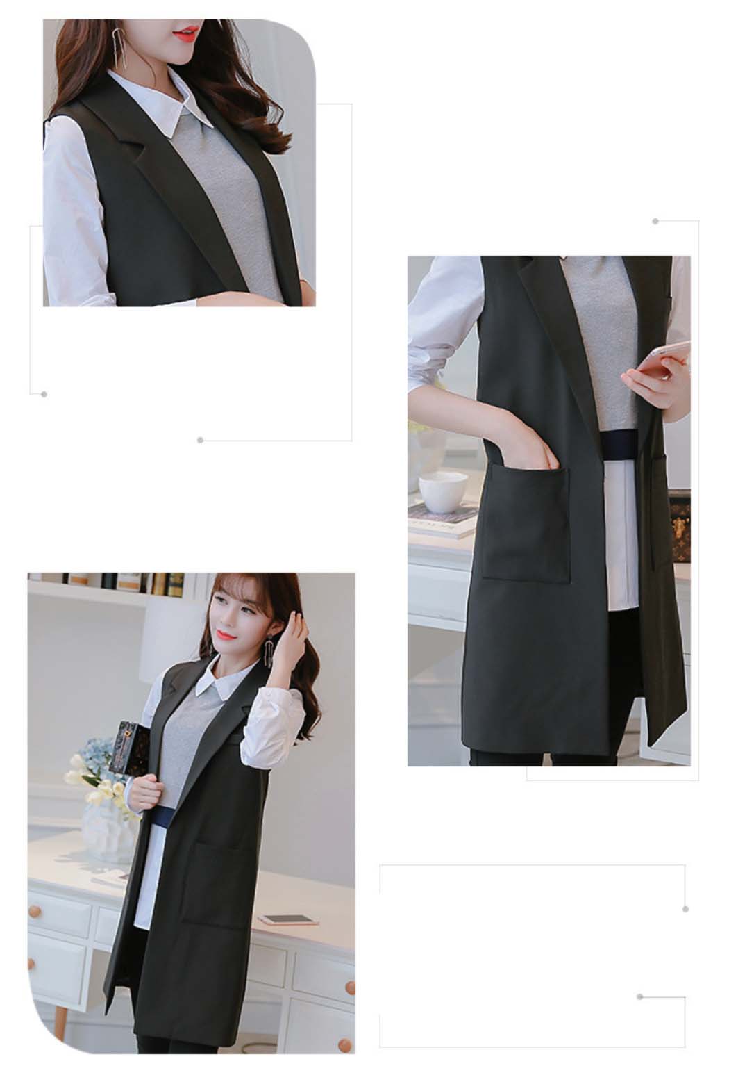 롱 베스트 재킷 JN180432 : 제이엠쇼핑몰