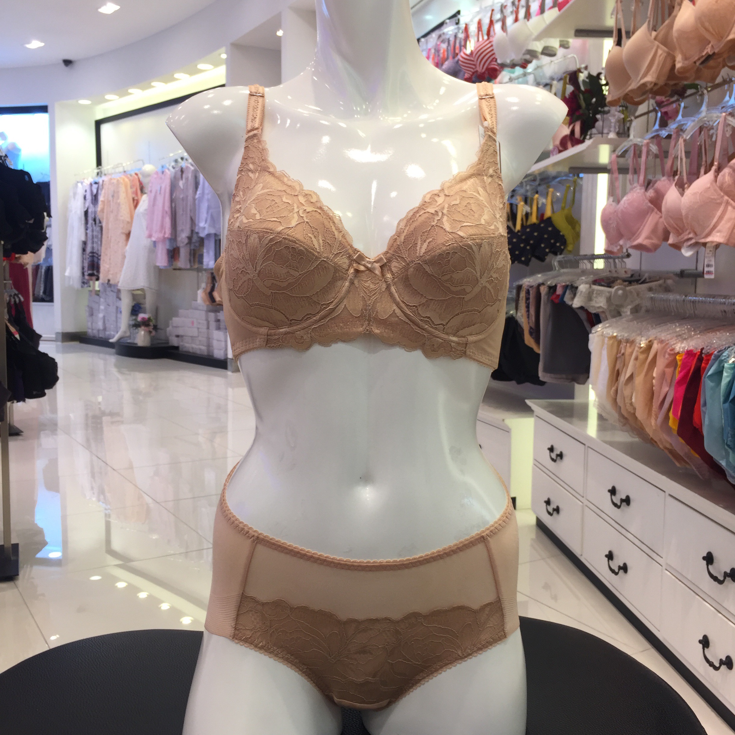 비너스 기능성레이스 풀컵브라 베이지 (VBRZ003/OB) : 롯데이천 비너스 와코루