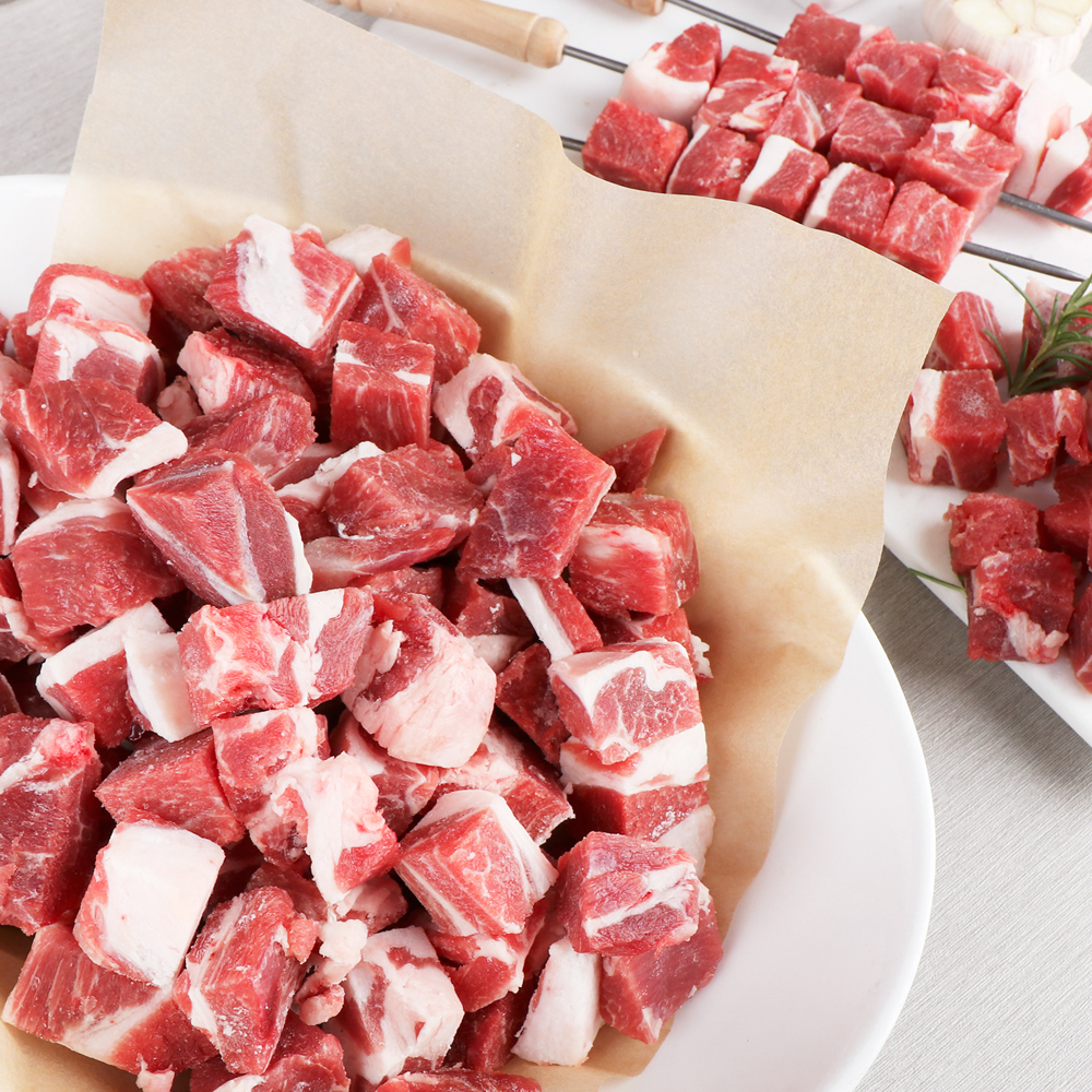 대용량 냉동  양큐브 호주산 램 양고기 캠핑고기 홈파티 2kg : 고메365