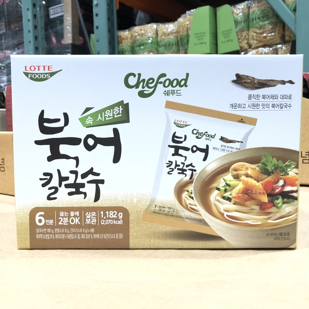 쉐푸드 속시원한 북어 칼국수 6인분 : 마켓프로