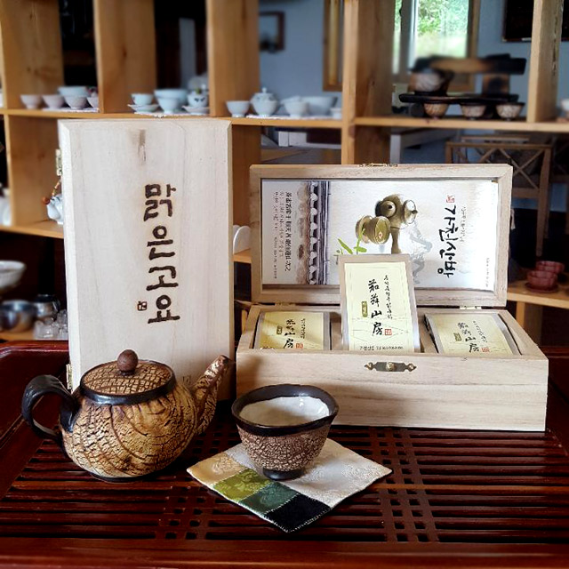수제 유기농 야생 녹차 우전 80g (오동나무상자) 구증구포 고급수제차 가천산방 : 아사이몰