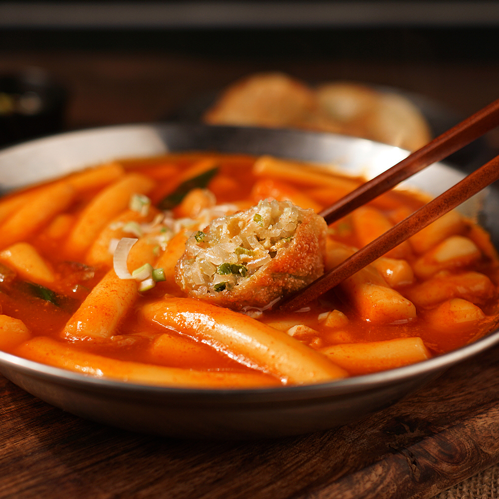 반야월할매 만두와떡볶이세트 915g : 아침빛바다