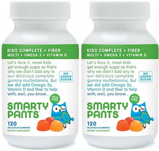 SmartyPants Kids Fiber Complete with No Sugar Added Multi plus Omega 3 plus Vitamin D 120 Gummies ( : 오케이닷컴 - 네이버쇼핑