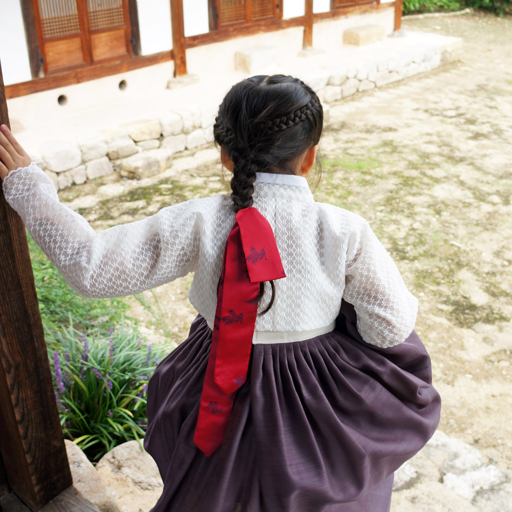 비단숲 아동 전통 댕기 한복댕기 고급 양단댕기 여아댕기/한복소품 악세사리 : 비단숲