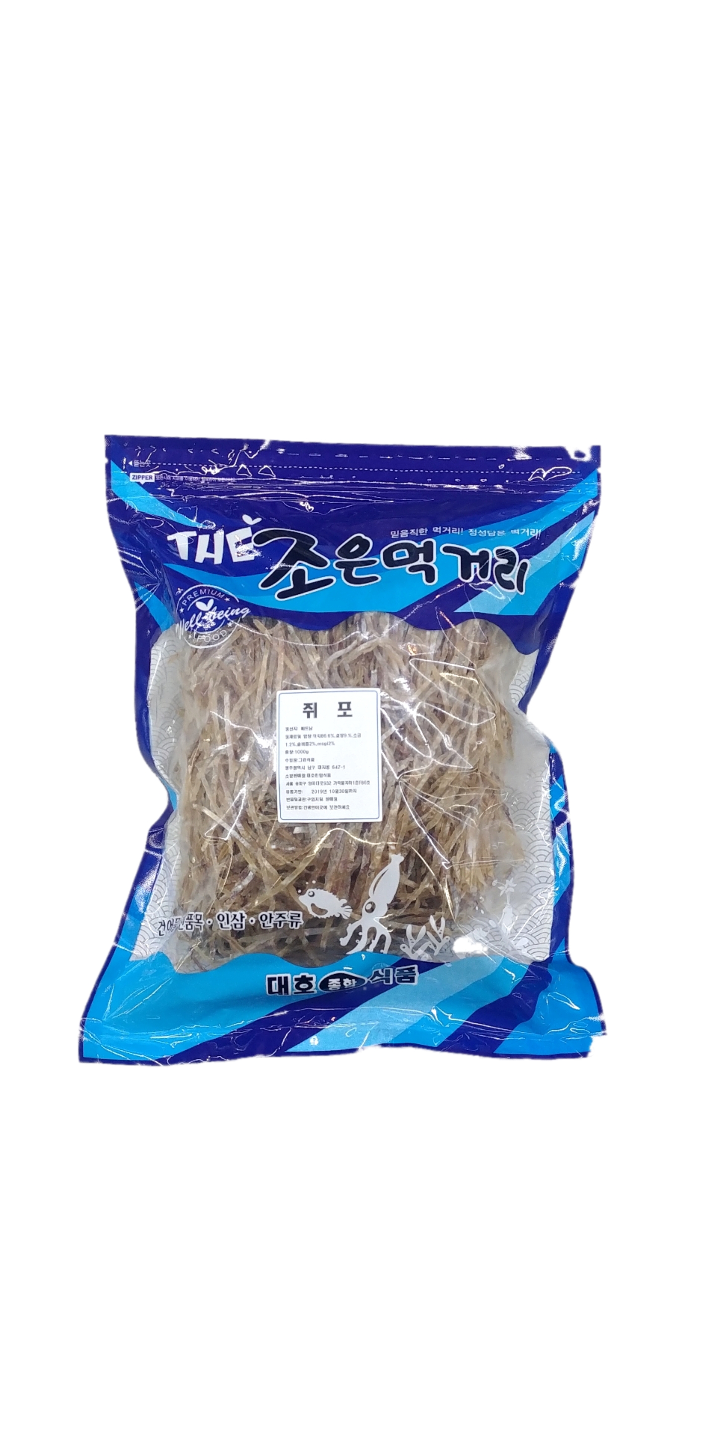 대호  쥐포채  쥐포 반찬용 쥐포채  1kg : 제이제이푸드몰