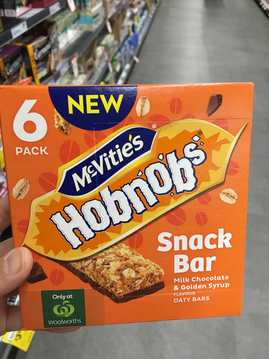 맥비티 오트밀 스낵바 홉놉스 1팩x5개입 2종 mcvities hobnobs snack bar : 호주다나와