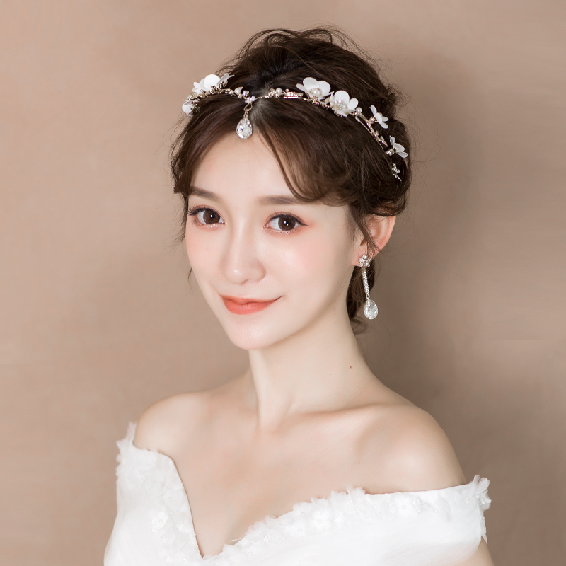 신부 셀프웨딩 티아라 헤어악세사리 귀걸이 목걸이 2018 새로운 신 NP910357 : GUTTE