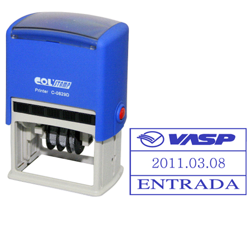 자동스탬프 사각 일부인(C-829D / 56x38/날짜 지정)