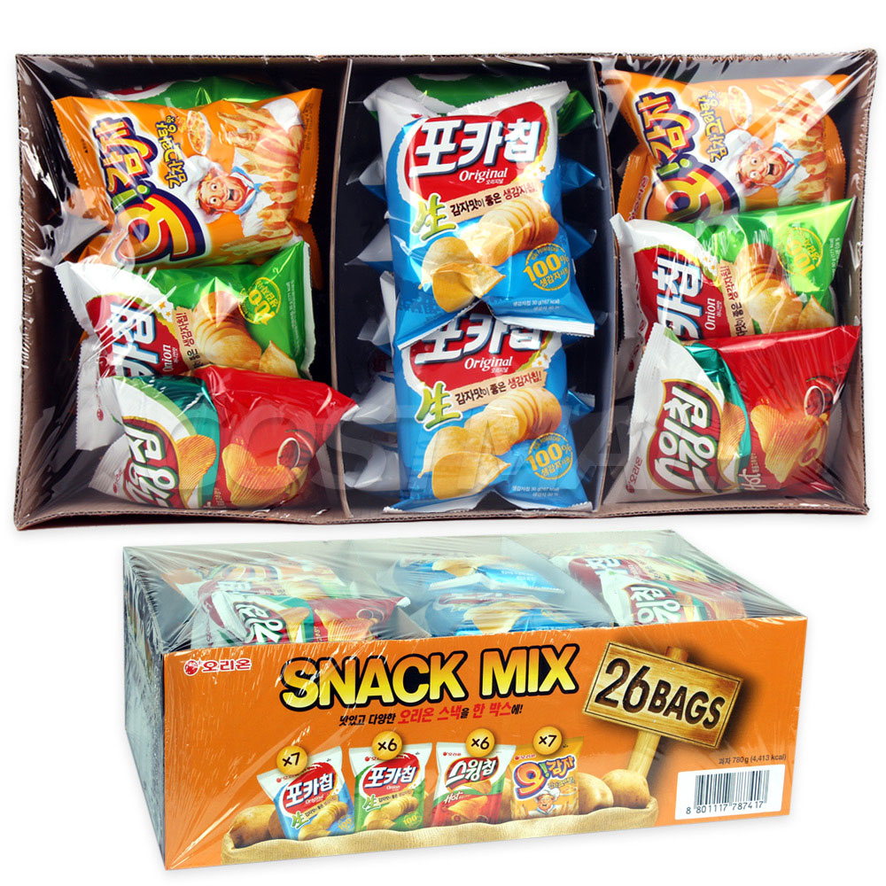오리온 스낵 모음 26팩 780g 믹스/멀티팩/포카칩/스윙칩/오감자/스낵박스/코스트코 : 코스트코쇼핑몰