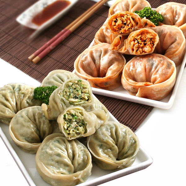 2봉/산동고기왕만두1.4kg/김치왕만두1.4kg/만두 간식 : 미소푸드