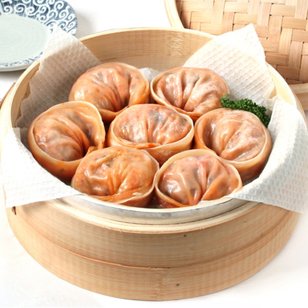 산동 고기 김치 왕만두 냉동 1.4kg 2봉 : 미소푸드