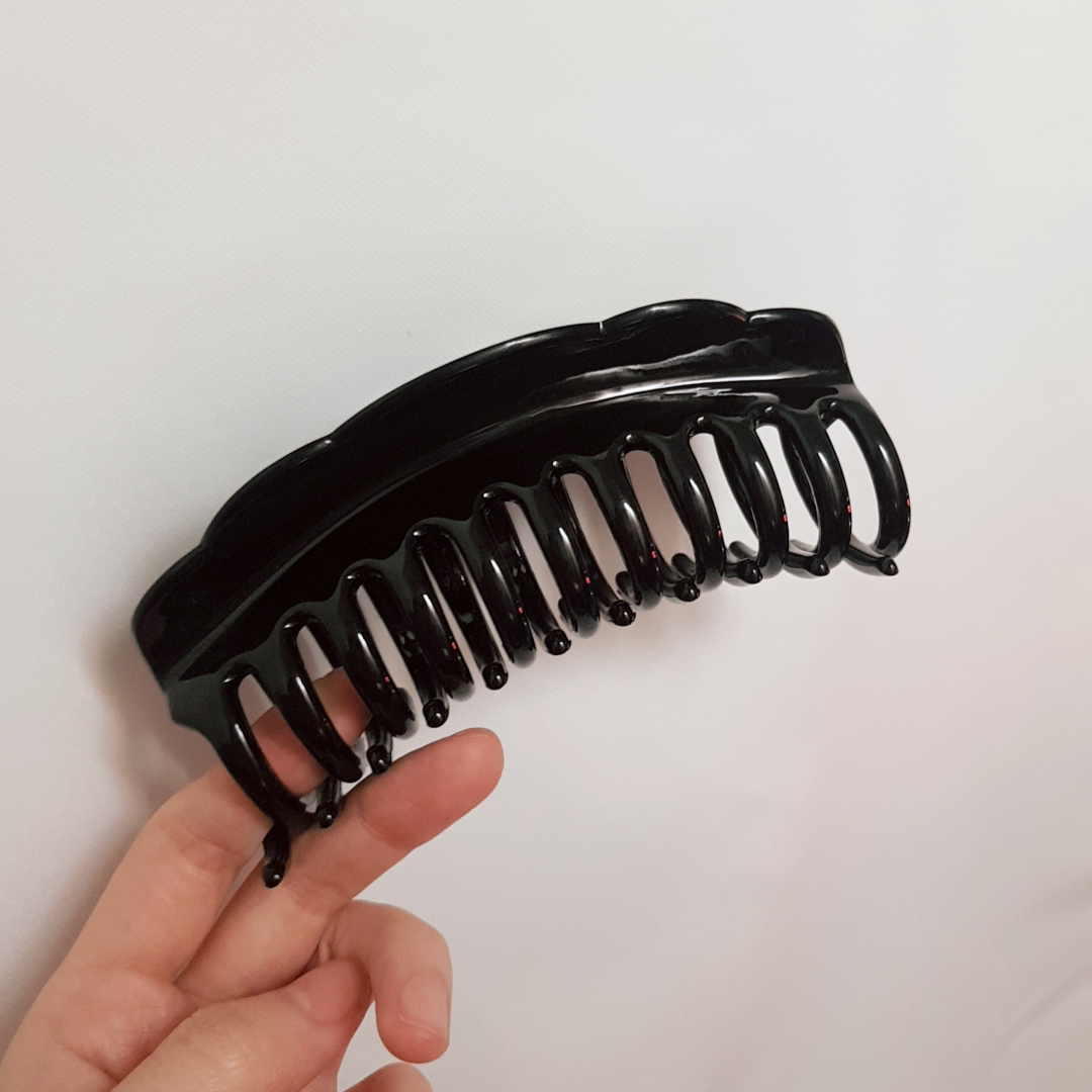 숱부자 큰 집게핀 올림머리 헤어핀 : 젤나드롱