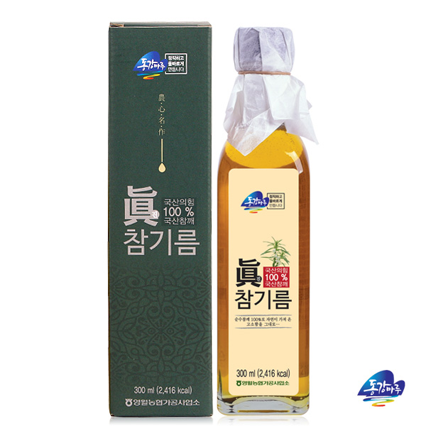 영월농협 동강마루 국내산 진참기름 300ml : 예찬닷컴
