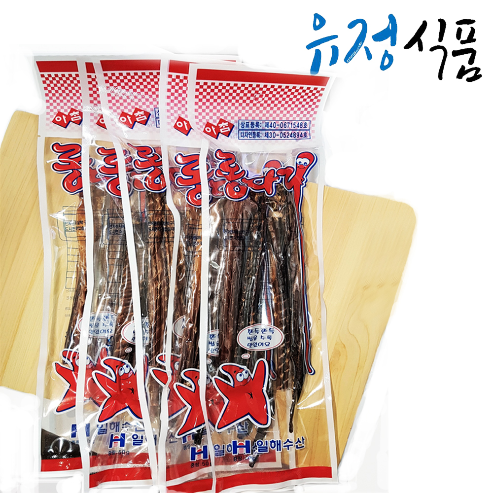 [유정식품] 오징어, 육포 주전부리 모음  롱다리, 오징군, 짱롱다리, 쥐포채까지 : 유정식품