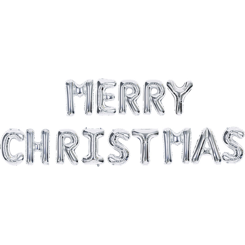 은박풍선세트 MERRY CHRISTMAS [레드앤 그린/골드/실버/로즈골드] : 조이파티