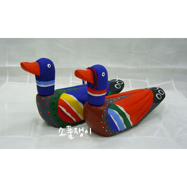 단청기러기(특중),원앙,폐백실용품,소품,전통혼례용품 : 소품쟁이자수표구