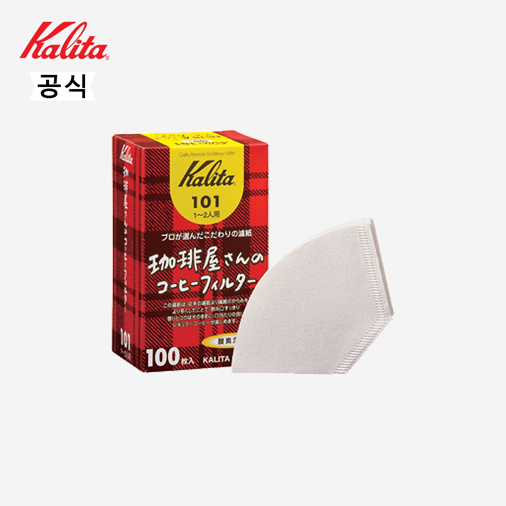 칼리타 카페의 커피 필터 101 100매 - 화이트 : 로프트샵