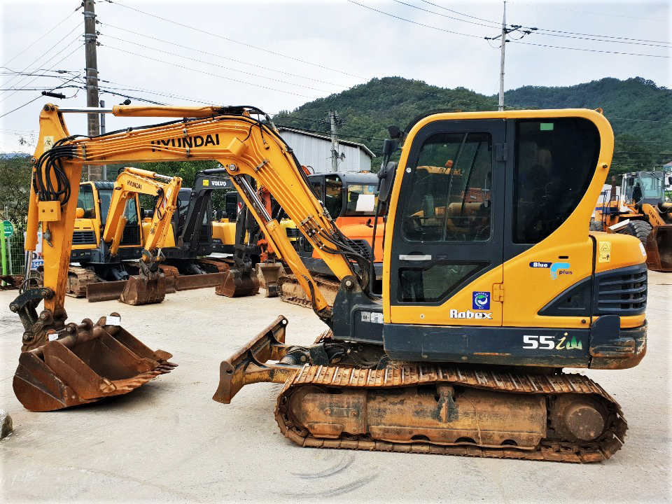 중고굴삭기 현대 02궤도 R55i 2012년식 팝니다 : 중고굴삭기 투데이