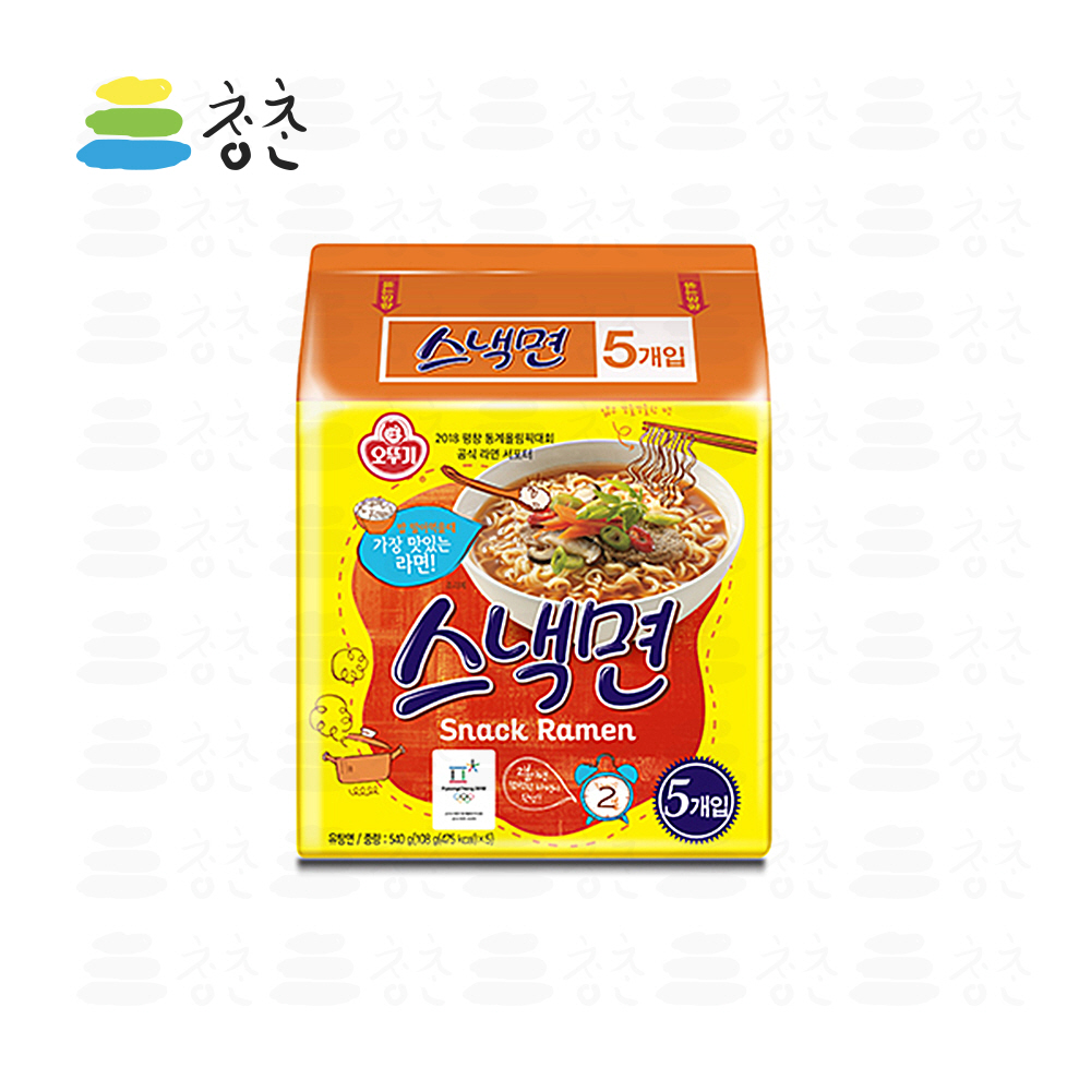 오뚜기 스낵면 멀티 (108gX5) : 청춘푸드몰