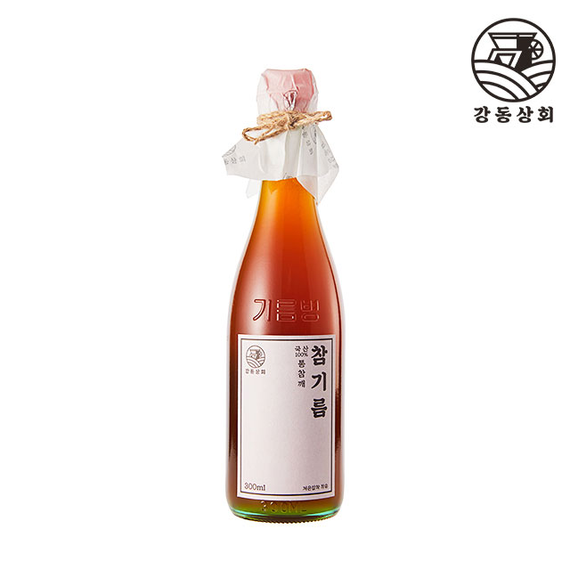 강동상회 프리미엄 선물세트 참기름 들기름각 300ml 볶음참깨,80g [국산] : 강동상회