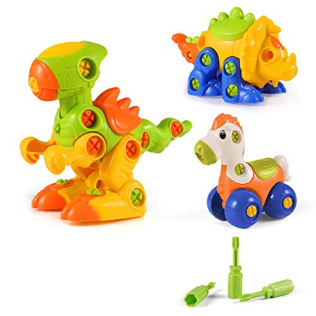 Sokos Dinosaur Toys STEM Learning Toys Construction Engineering Building Play Set for Boys Girls Tod : buying007