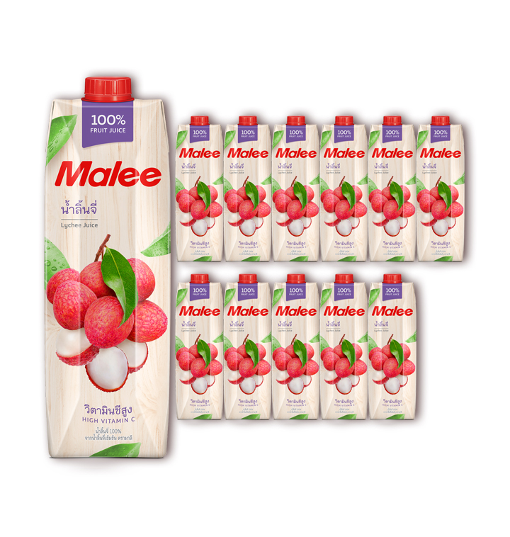 Malee 말리 리치 주스 1,000ml x 12개입 (소비기한: 25년 8월 까지) : 톰볼로