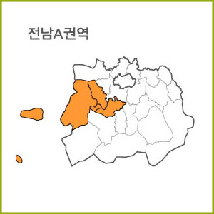 [전라권] 전남 A ~ H 권역별 전자지도 [ 옵션에서 선택 가능 ] : 반도지리정보