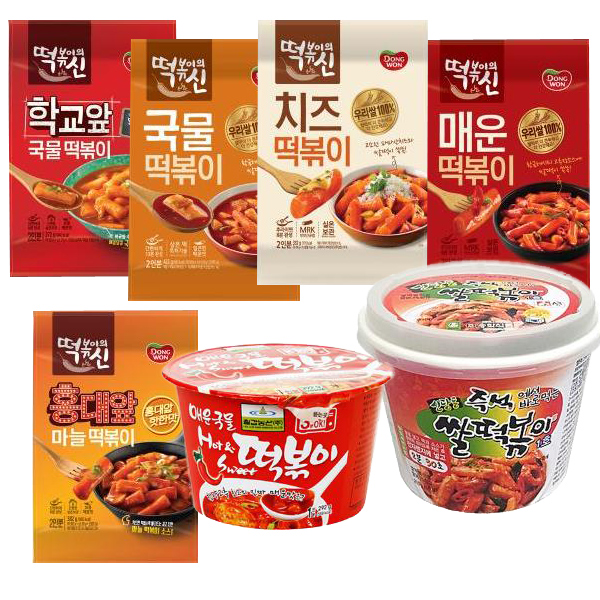 떡볶이 7종 국물 매운 마늘 치즈 즉석 동원식품 : 쿠키빈샵