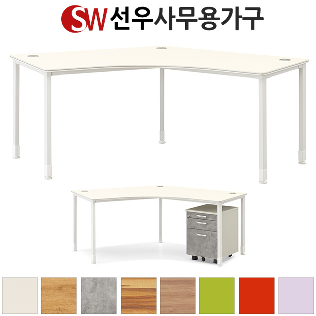 (TS) 사무실책상 믹스120도 사무용 OA가구 마케팅 디자인팀책상 : 선우사무용가구