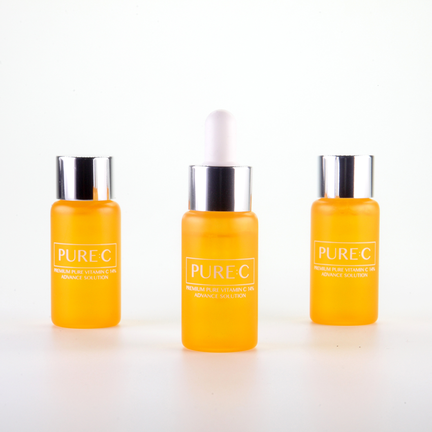 미백 주름개선 기능성 화장품 glowc  퓨어비타민씨 세럼 15ml X 3병 : 엠케이34
