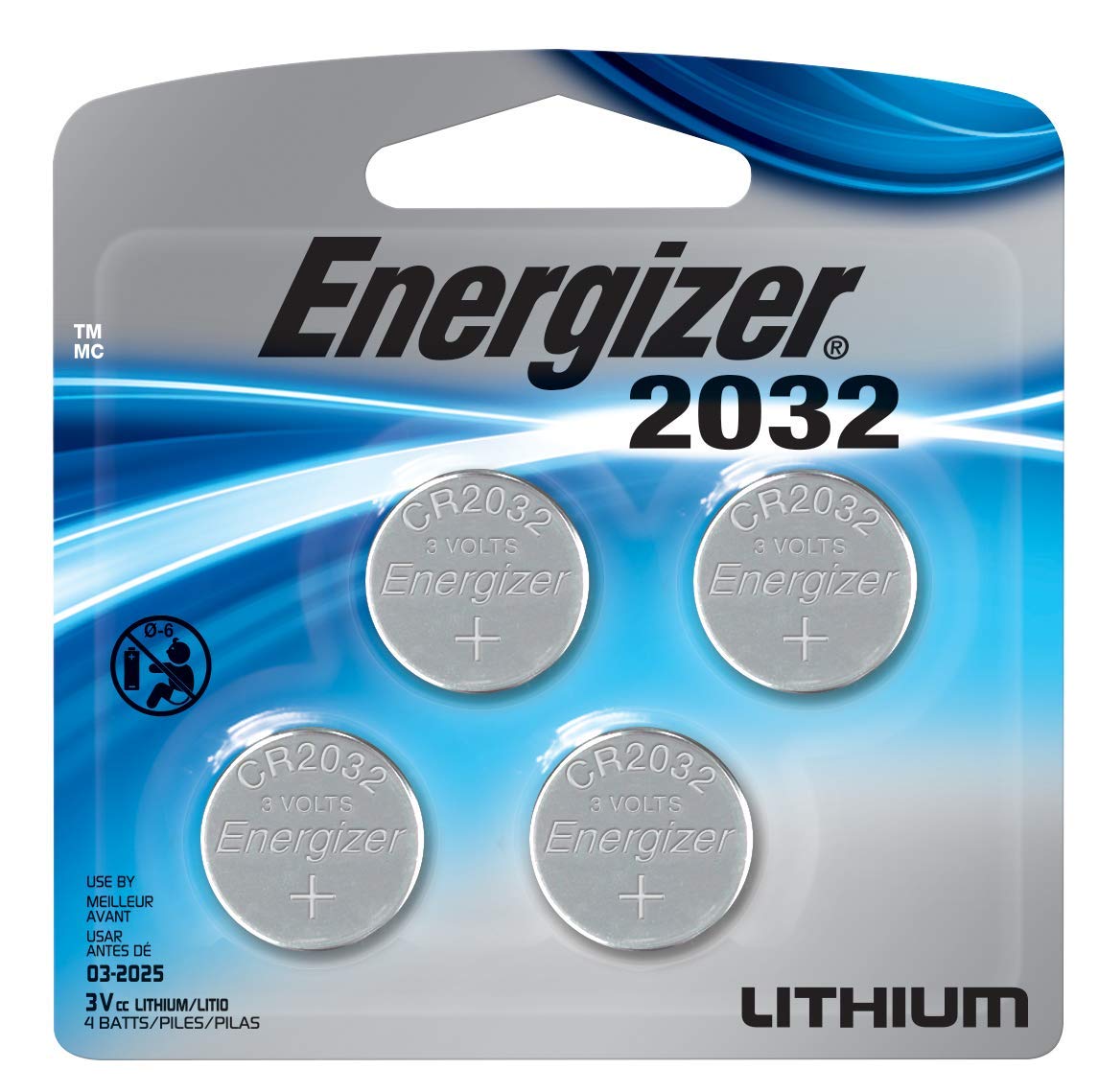 329869 Energizer Watch/Electronic/Specialty Battery, 2032, 3V, 4/Pack (2032BP4), Cr2032 en : 해피웰빙