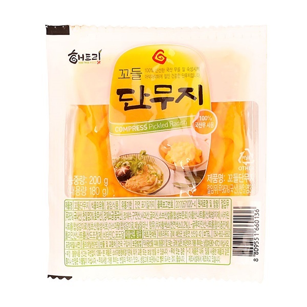(맛나)꼬들단무지 200G/해트리푸드 : 두드림 퍼니