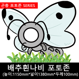 곤충포토존/배추흰나비포토존 1150mmX1380mmX10mm : BABURMART바부르마트