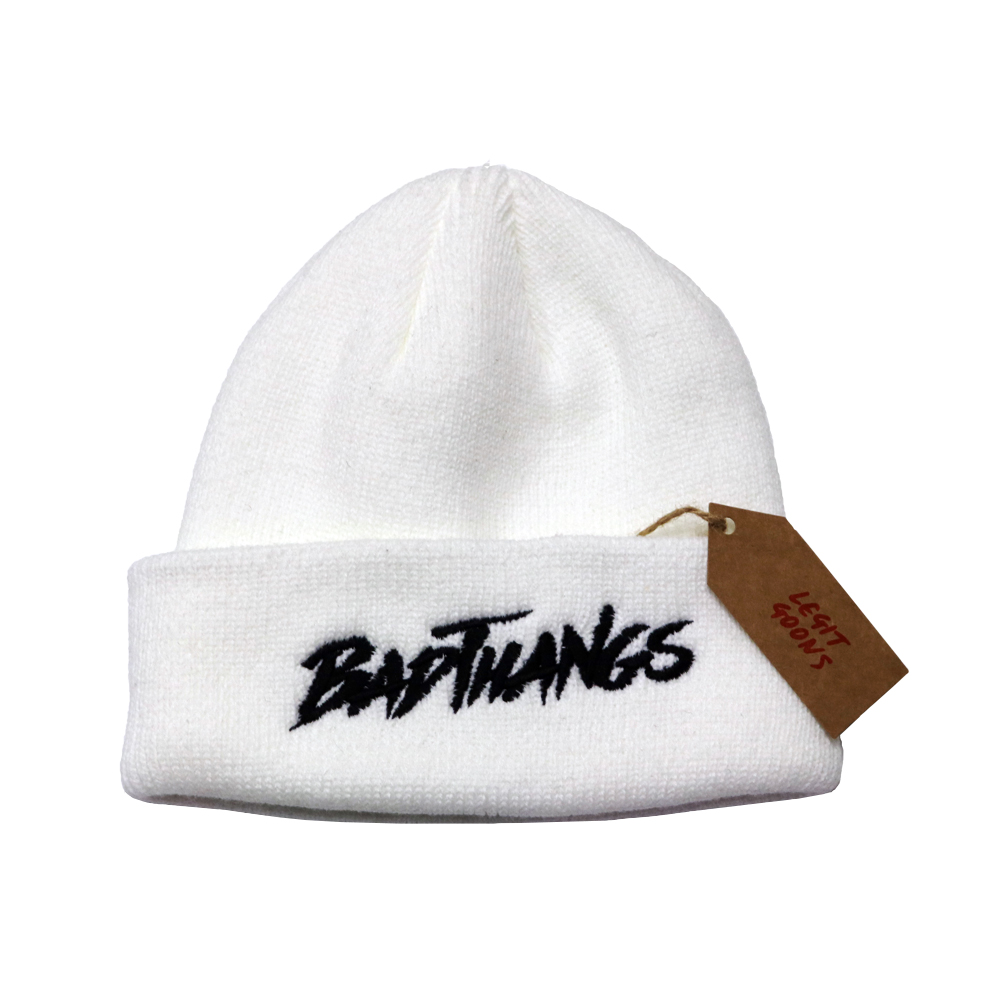 [BADTHANGS] Basic Logo Beanie (white) : 리짓군즈