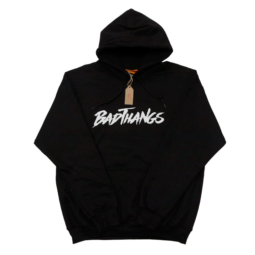 [BADTHANGS] Basic Big Logo hoodie (black) : 리짓군즈