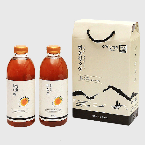 하동감사농원 감식초 1000ml-2개 /자연발효 마시는 건강과일초 : 에코스토리