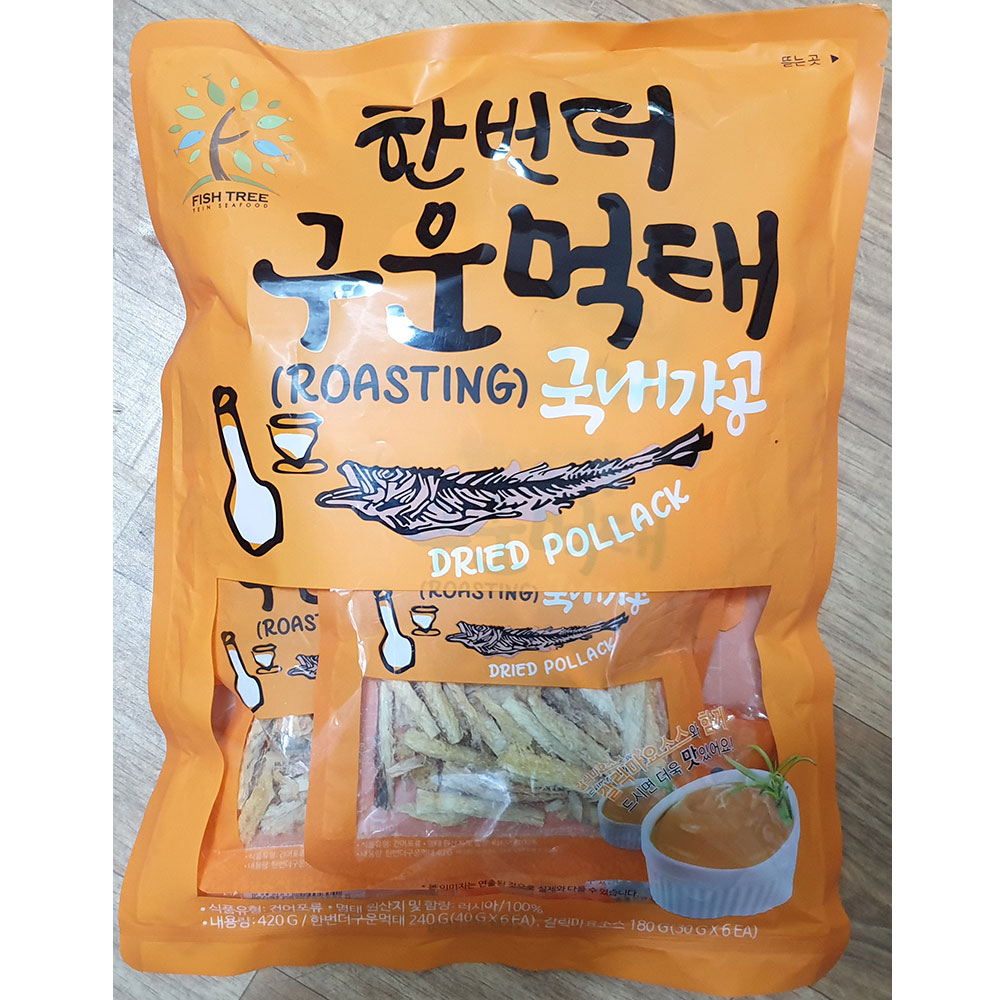 피쉬 트리 예인수산 한번더 구운 먹태 240g(40g 6개,소스포함) 코스트코(유통기한:22.06.22) : 뉴포유마트