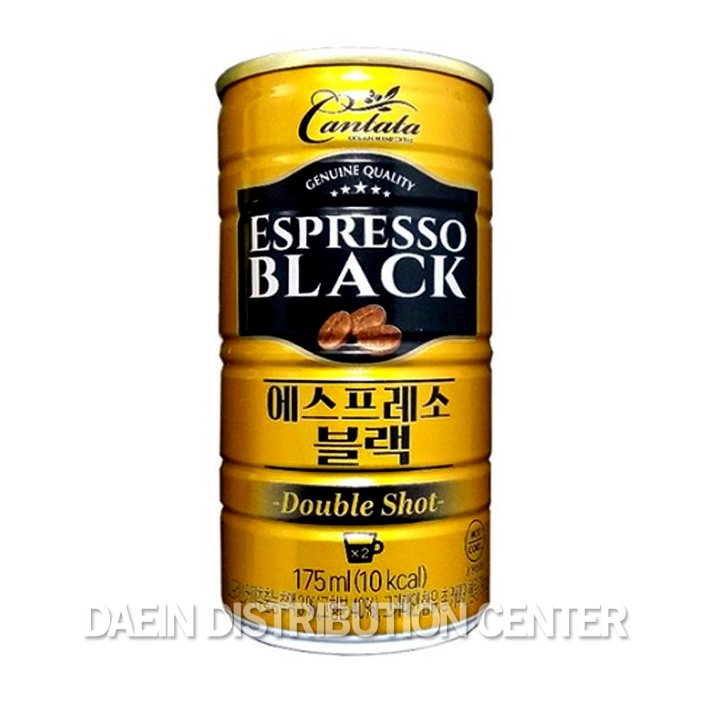 칸타타 에스프레소 블랙 175mlX30CAN(1BOX)/캔커피/소금커피/솔트커피/연유커피/콘트라베이스/아메리카노/음료/콜드브루/단짠커피/조지아... 