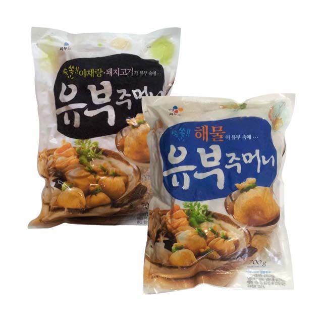 CJ 유부주머니700g/고기맛/해물맛/야채랑 돼지고기가 : 아빠가차린밥상