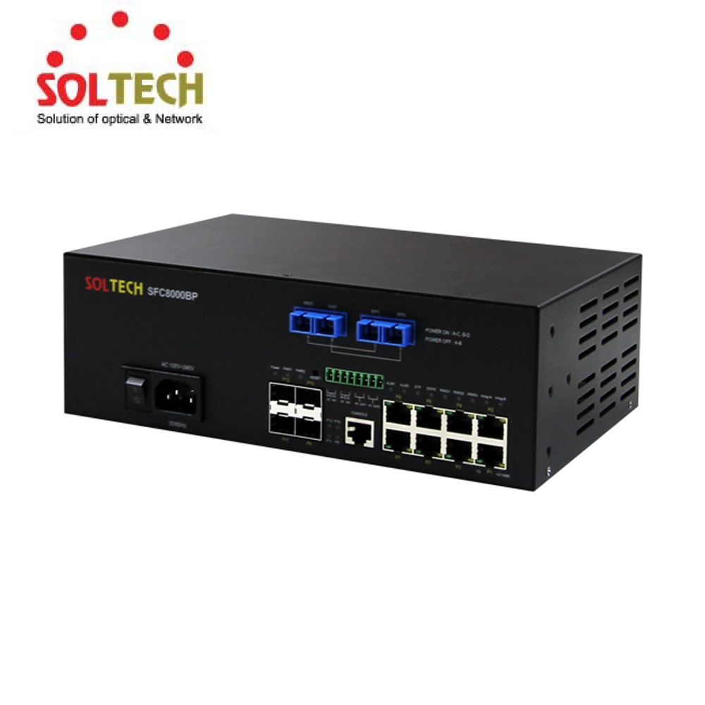 솔텍 SFC8000BP 산업용 스위칭허브/8포트+4SFP/1000Mbps : 펀앤스토리
