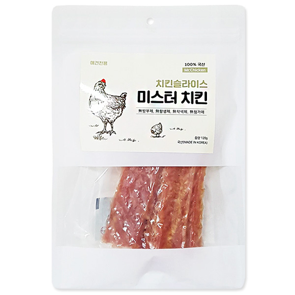 미스터치킨 치킨슬라이스 120g(100%국내산) : 코지캣독