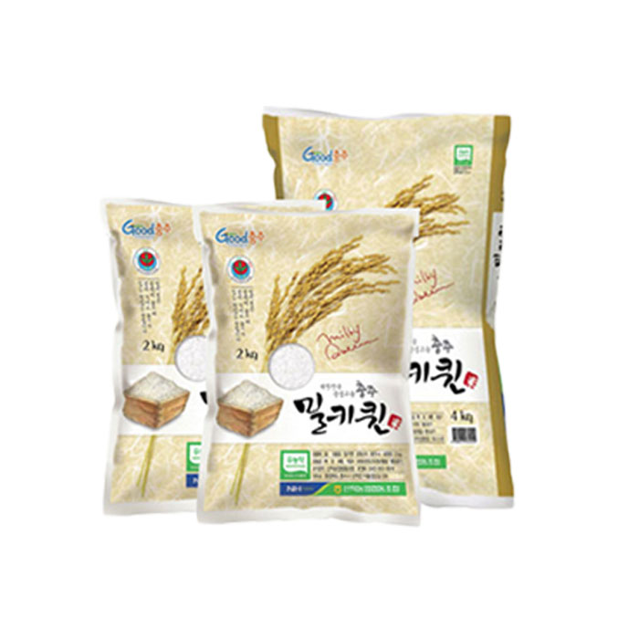 24년 유기농 친환경 무농약 산척농협 밀키퀸 쌀 2/4kg : 푸드강산