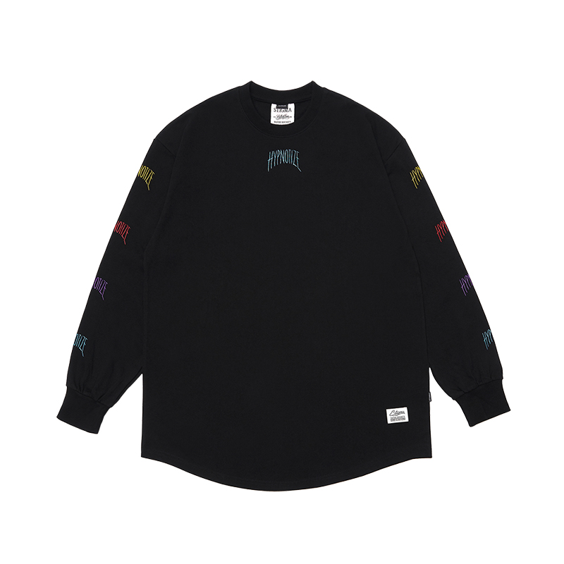 STIGMA 스티그마 HYPNOTIZE LAYERED LONG SLEEVES T-SHIRTS BLACK : STIGMA