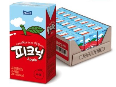 매일유업 피크닉 사과주스 200mlx24팩 : FM매일유업대리점
