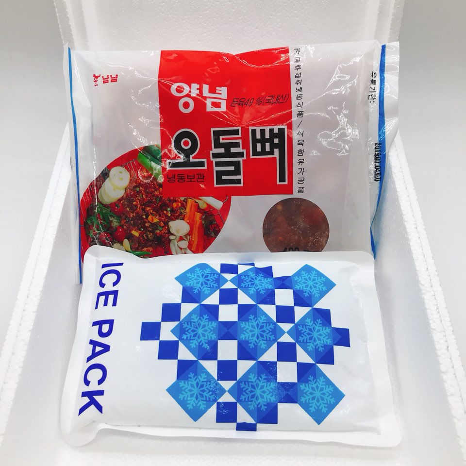 바다냄새 양념오돌뼈 400g 1+1 2팩 냠냠식품 냉동 : 바다냄새