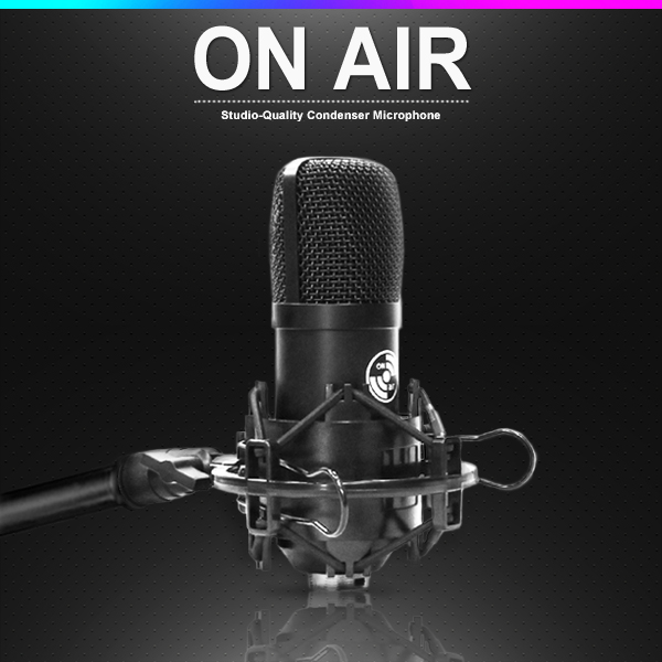 ON AIR 고감도 스튜디오 라이브 콘덴서 온에어 마이크 개인방송 ASMR마이크 : 오디오스트림