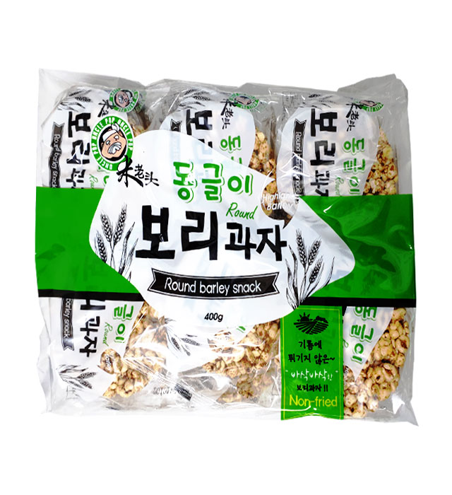 엉클팝 동글이 보리과자 400g / 곡물과자 : 챔피언 푸드
