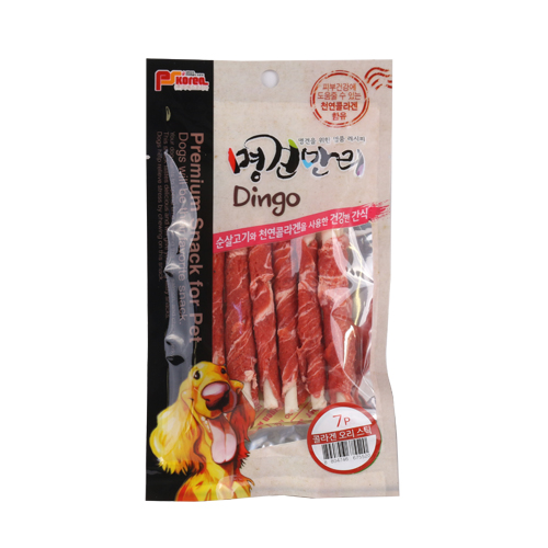 명견만리 강아지간식 콜라겐 오래먹는 딩고껌 소고기 2p : 펫토어