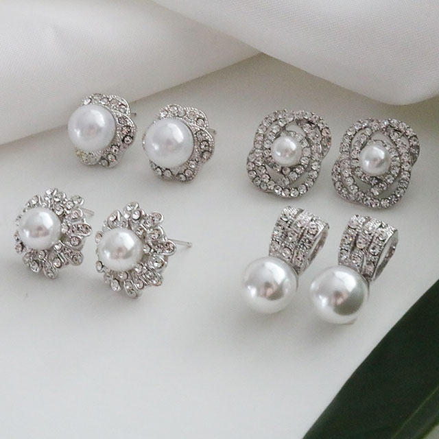 한복에 어울리는 혼주귀걸이 한복 진주 귀걸이 혼주 진주귀찌 웨딩 : 모멘트제이